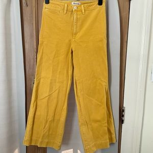 Madewell gold pants size 28 Tall